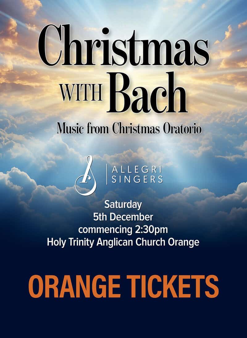Bach Christmas Oratorio Orange Tickets